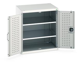 Bott Industial Tool Cupboards with Shelves Bott Perfo Door Cupboard 800Wx650Dx900mmH - 2 Shelves